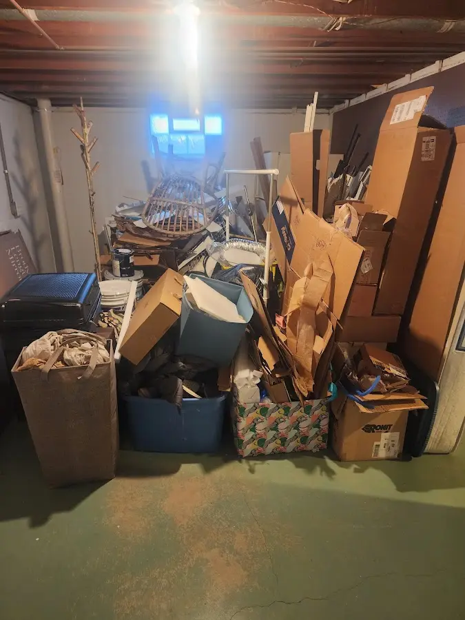 Roll-off dumpster container at job site for Yard Waste Dumpster Rental in Lansdowne